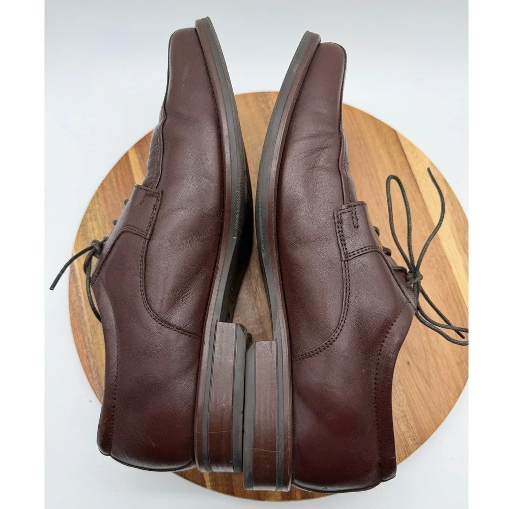 Giorgio Brutini Men's Size‎ 11 Brown Leather Square Toe Derby Dress Shoes 0444